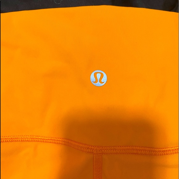 Orange LuLu Lemon fitness leggings - Picture 1 of 4
